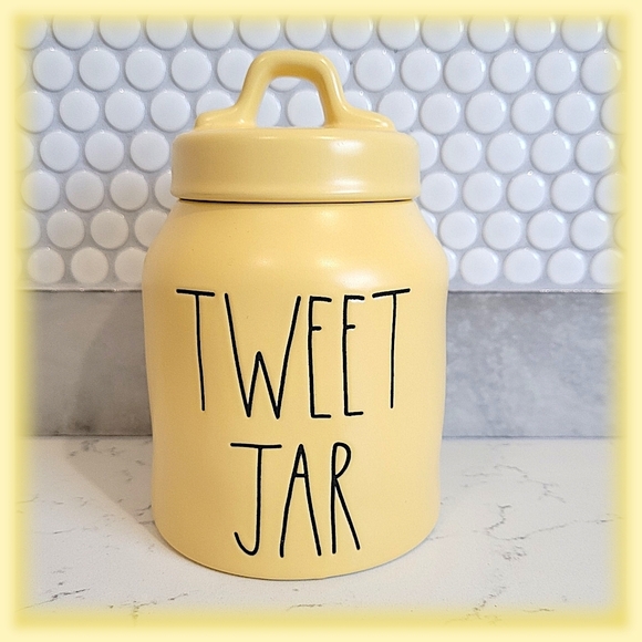 Rae Dunn Other - Rae Dunn Yellow Tweet Jar - NWOT